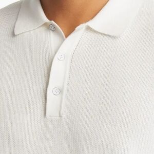 rag & bone Men's Polo Shirt White Willy Size XL